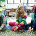 Girl scouts Lexi Miller, Violet Dudley, and Isabelle Curry (left to right finish blankets to send to the New Hope Baptist Church in Newark, New Jersey on Tuesday, Jan. 22. The troop has been working on the blankets for about two weeks. Daniel Brenner I AnnArbor.com
